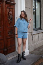 MSCHSaphina 2/4 Shirt - light blue