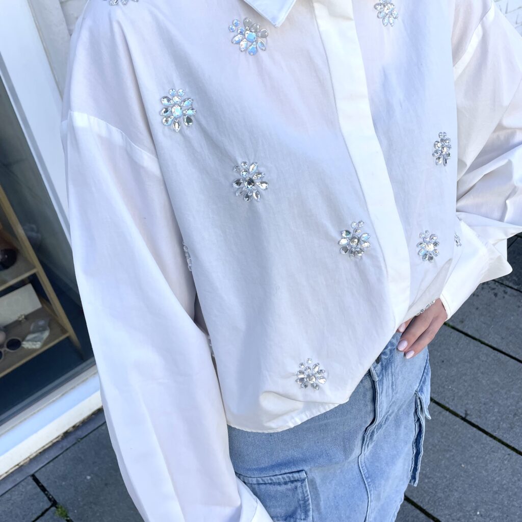 Yascrystal ls short shirt s - Star white
