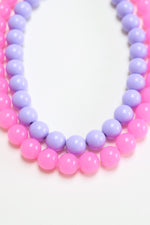 Lavender glow necklace gold