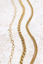 Circles necklace gold