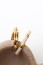 Beige hoola hoop gold
