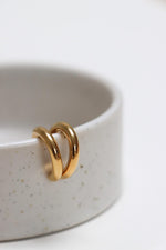 Double trouble ear cuff gold