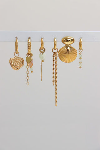 Big shell hoop gold
