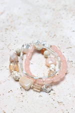 White rainbow bracelet silver