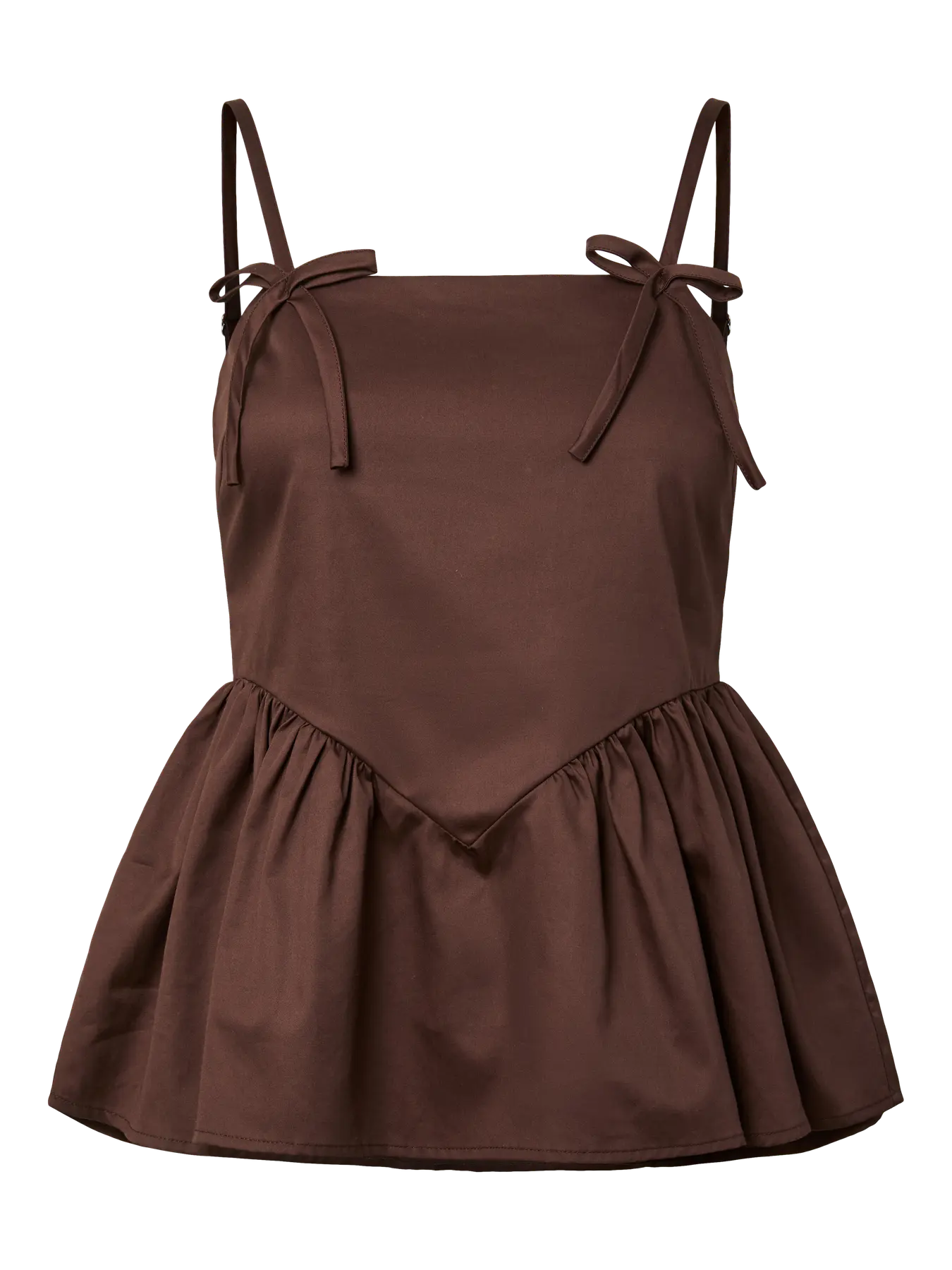 Yasmagly strap top - coffee bean