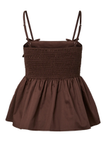 Yasmagly strap top - coffee bean
