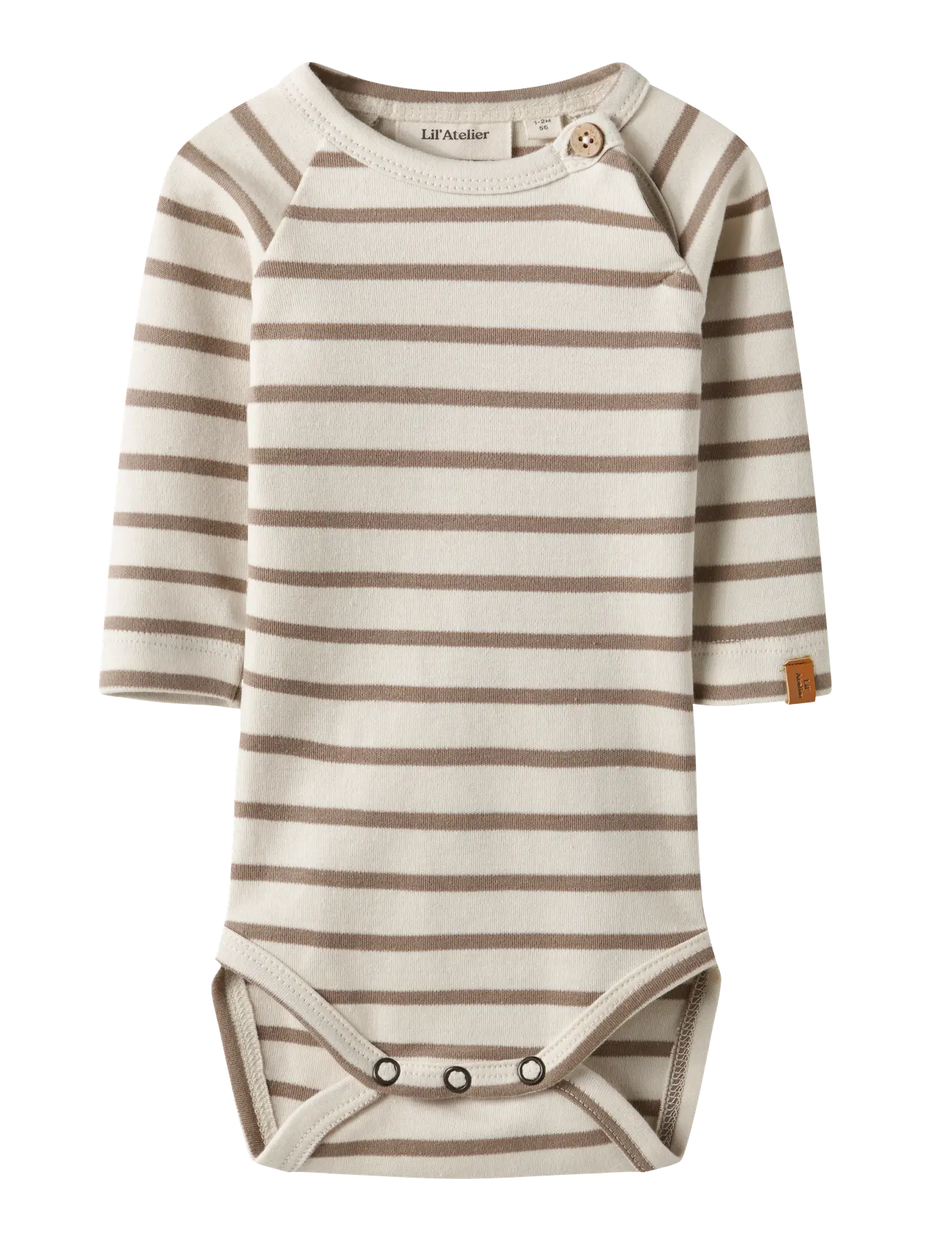 Nbmlimia ls reg body lil - turtledove stripes sepia tint