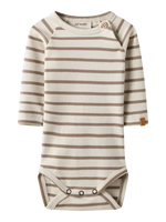 Nbmlimia ls reg body lil - turtledove stripes sepia tint