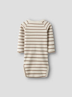 Nbmlimia ls reg body lil - turtledove stripes sepia tint