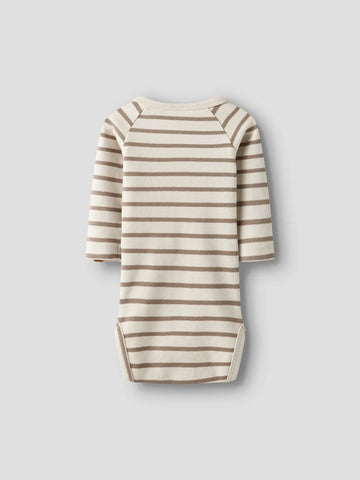 Nbmlimia ls reg body lil - turtledove stripes sepia tint