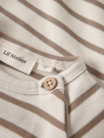 Nbmlimia ls reg body lil - turtledove stripes sepia tint