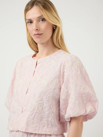 Yasnitta top - Star white embrodery