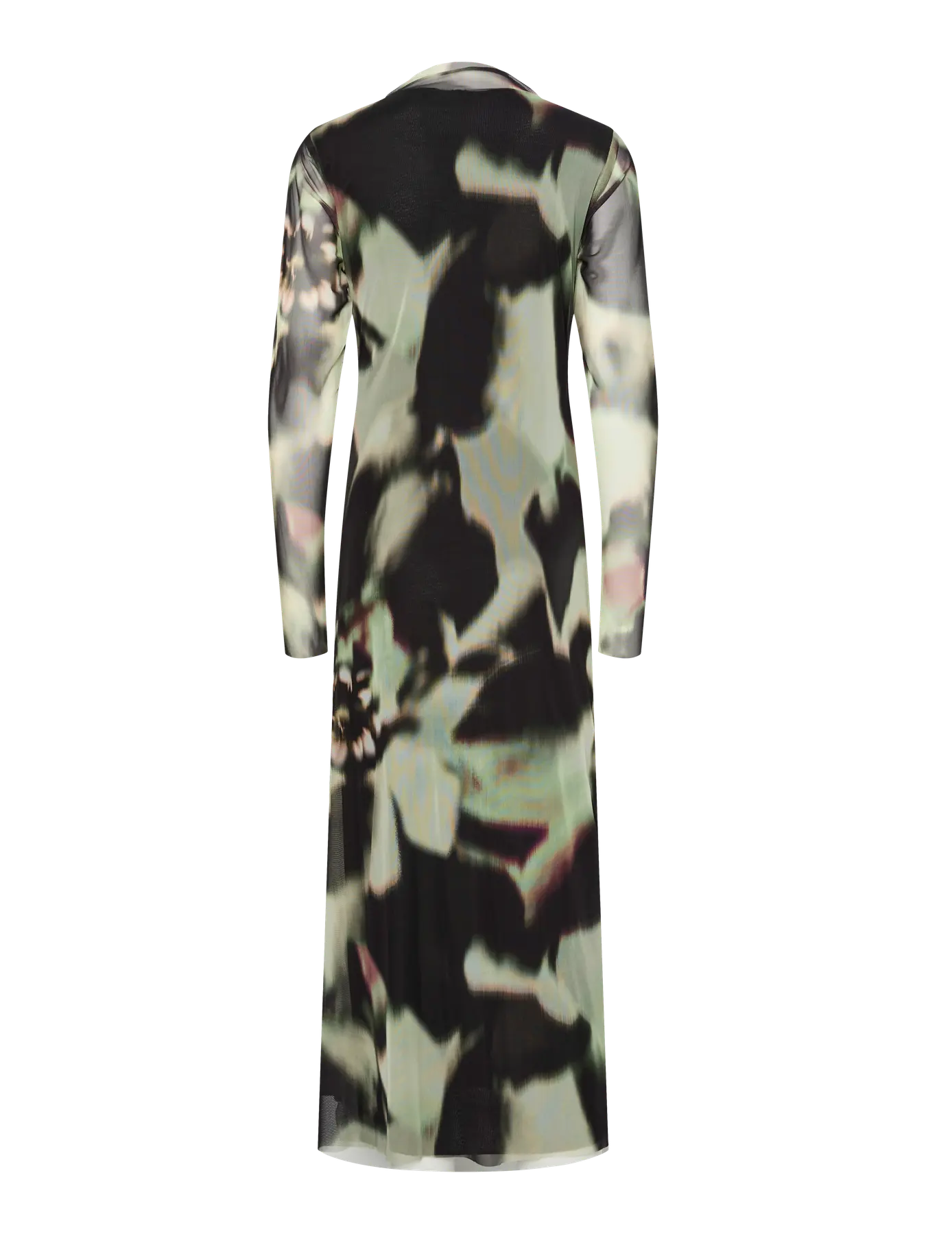 Yaslomi ls long dress - dark olive - misa print