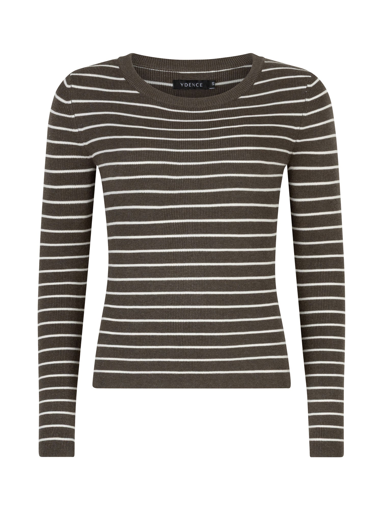 Knitted Top Devina - Mud/ecru