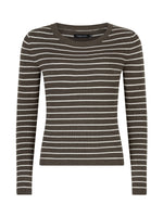 Knitted Top Devina - Mud/ecru