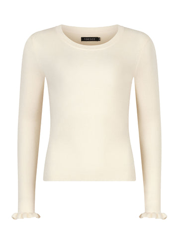 Knitted Top Shirley - Ecru