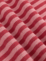 Knitted dress Bodien - Wine red/Dusty pink