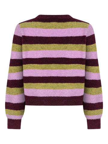 Knitted sweater Aurora - Aubergine