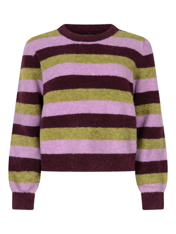 Knitted sweater Aurora - Aubergine