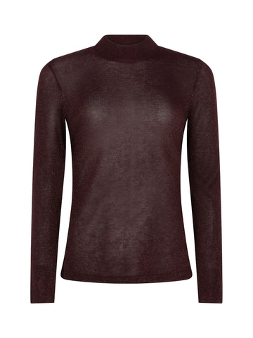 Knitted top Lotte - Plum