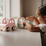 Auto met caravan