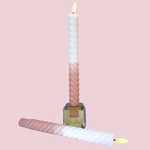 LED Swirl kaars sand