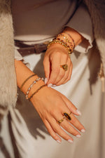 Dark cookie bracelet gold