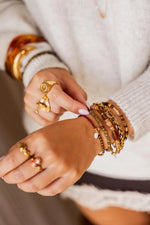 Antique velvet bracelet gold