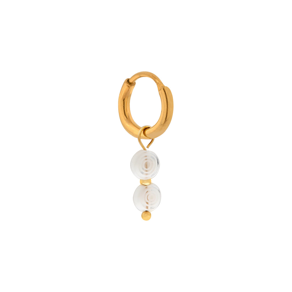 Single Lagoon Hoop Gold