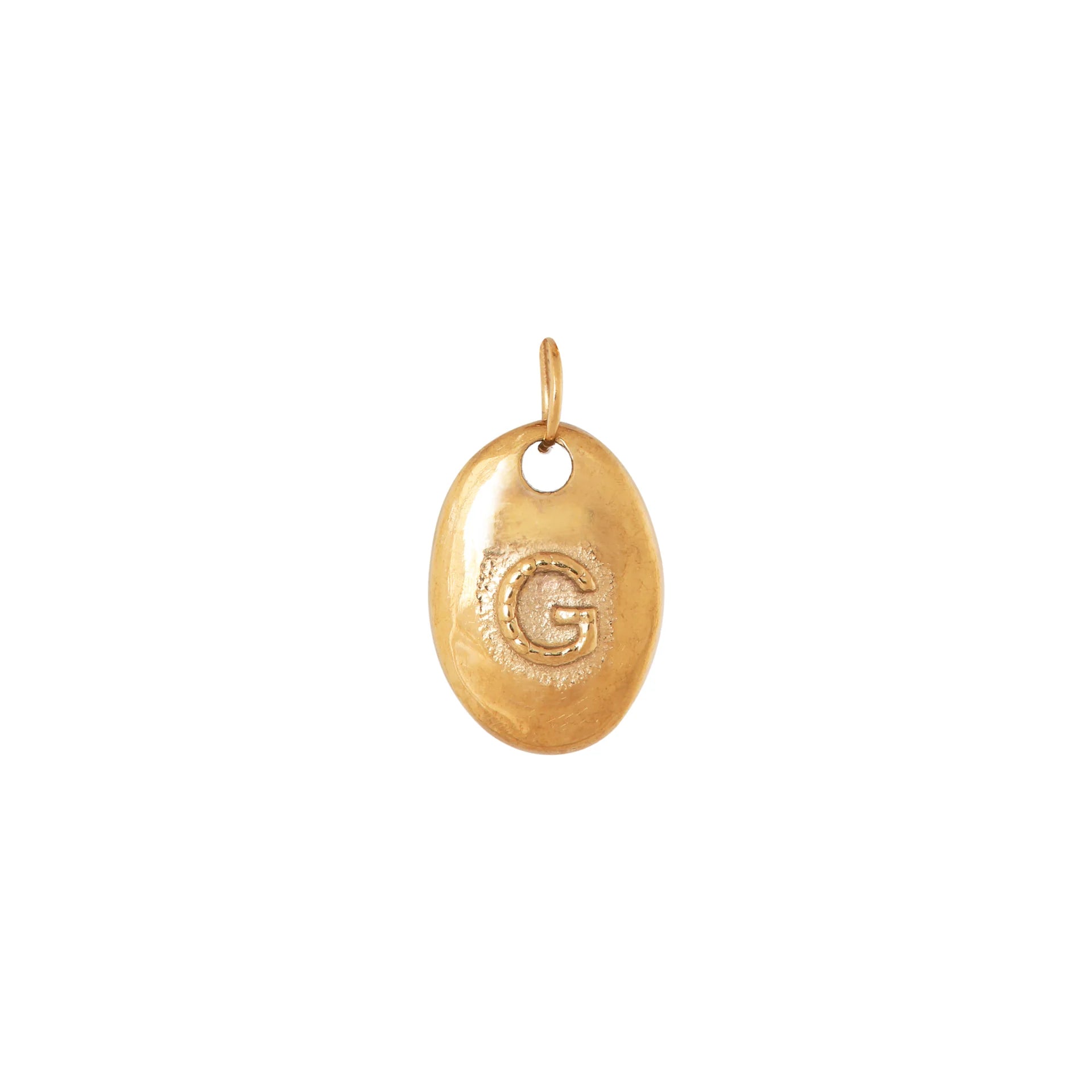 Letter dots charm gold
