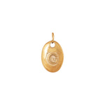Letter dots charm gold