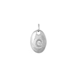 Letter dots charm silver