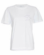 Liv organic print tee - b wht/positive