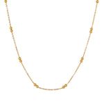 Long dots necklace gold