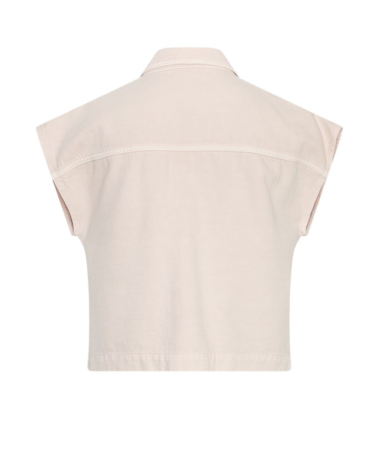 MSCHAspen Ida Denim Vest - Light pink wash