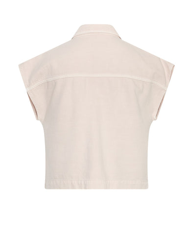 MSCHAspen Ida Denim Vest - Light pink wash