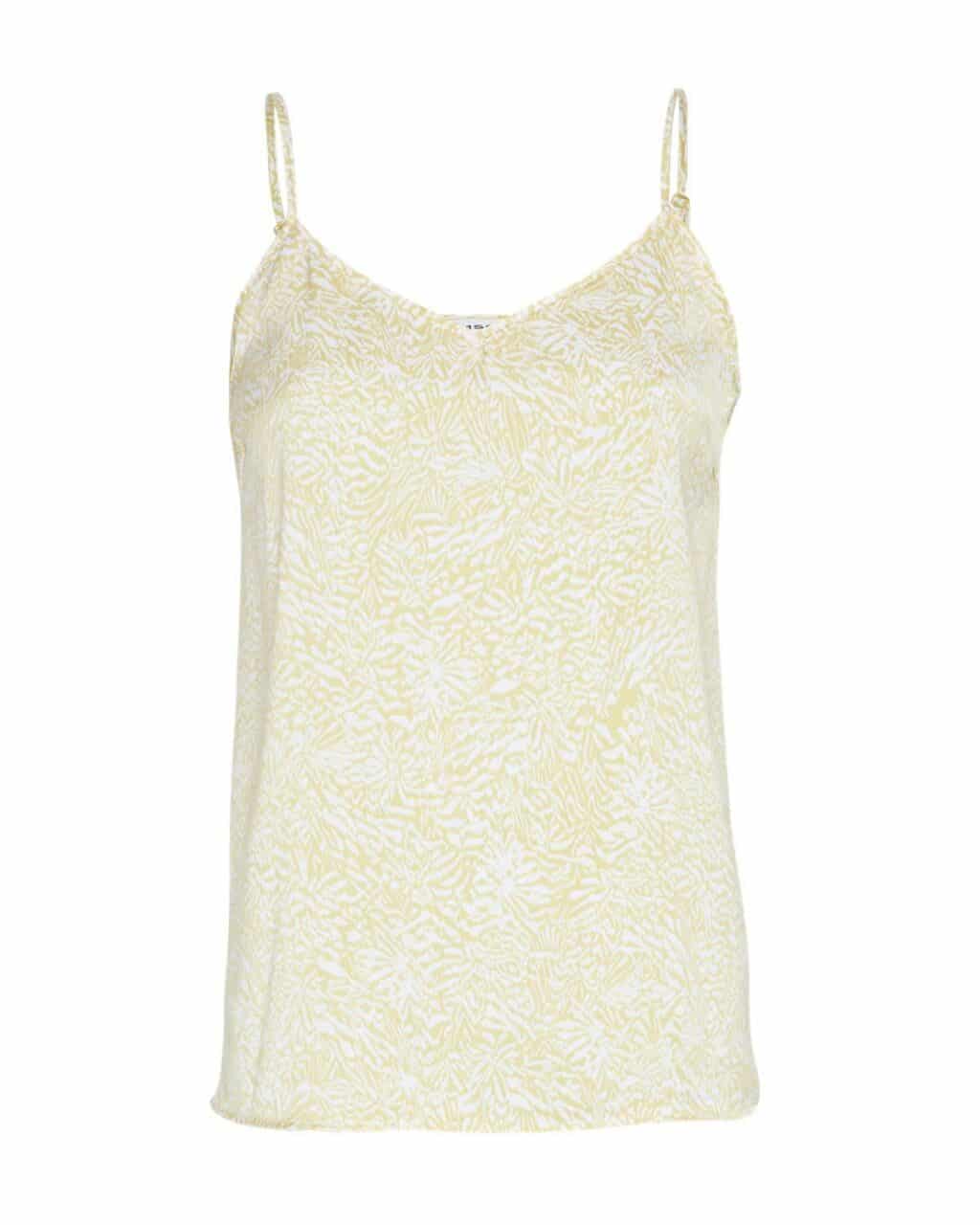 MSCHBahita Myrina Strap Top AOP - G GREEN FLOWER