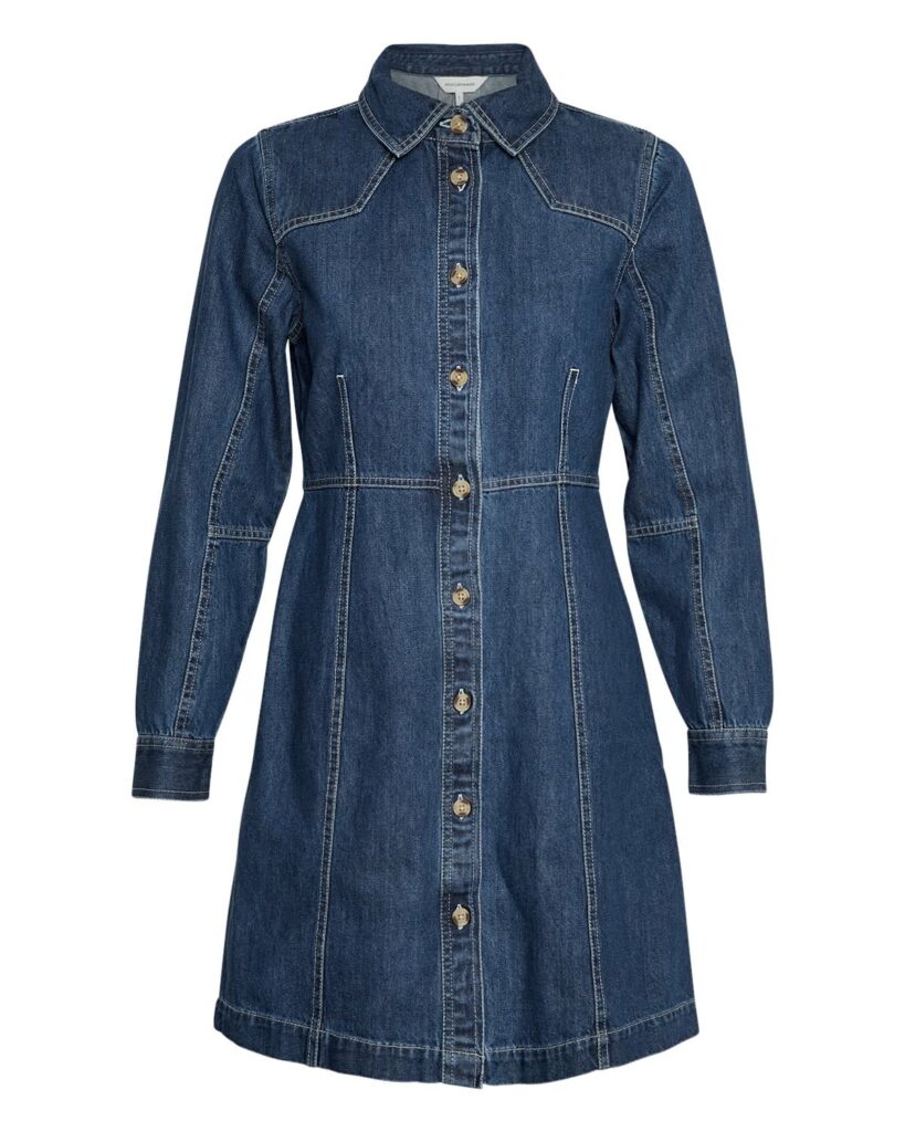 MSCHDielle Emma Dress - Dark Blue Wash
