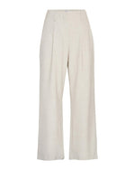 MSCHEdrea HW Long Pants - Oatmeal melange