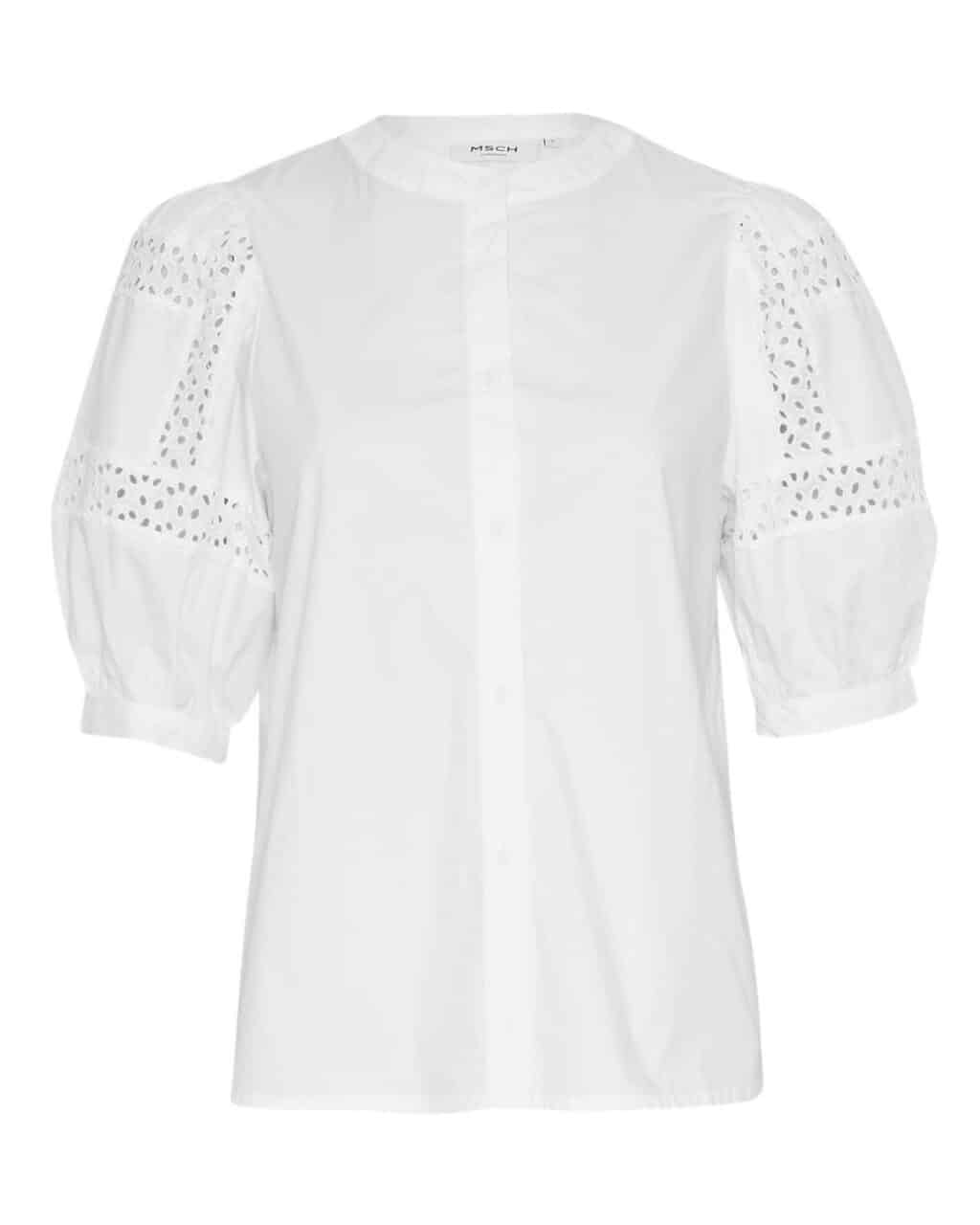 MSCHMaribel Cenilla 2/4 Shirt - BRIGHT WHITE