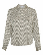 MSCHReyna irida shirt - p taupe geomet