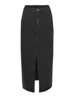 Mschzebina ada denim skirt - black wash