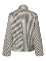 Slfcharlotte ls scarf top - angora stripe