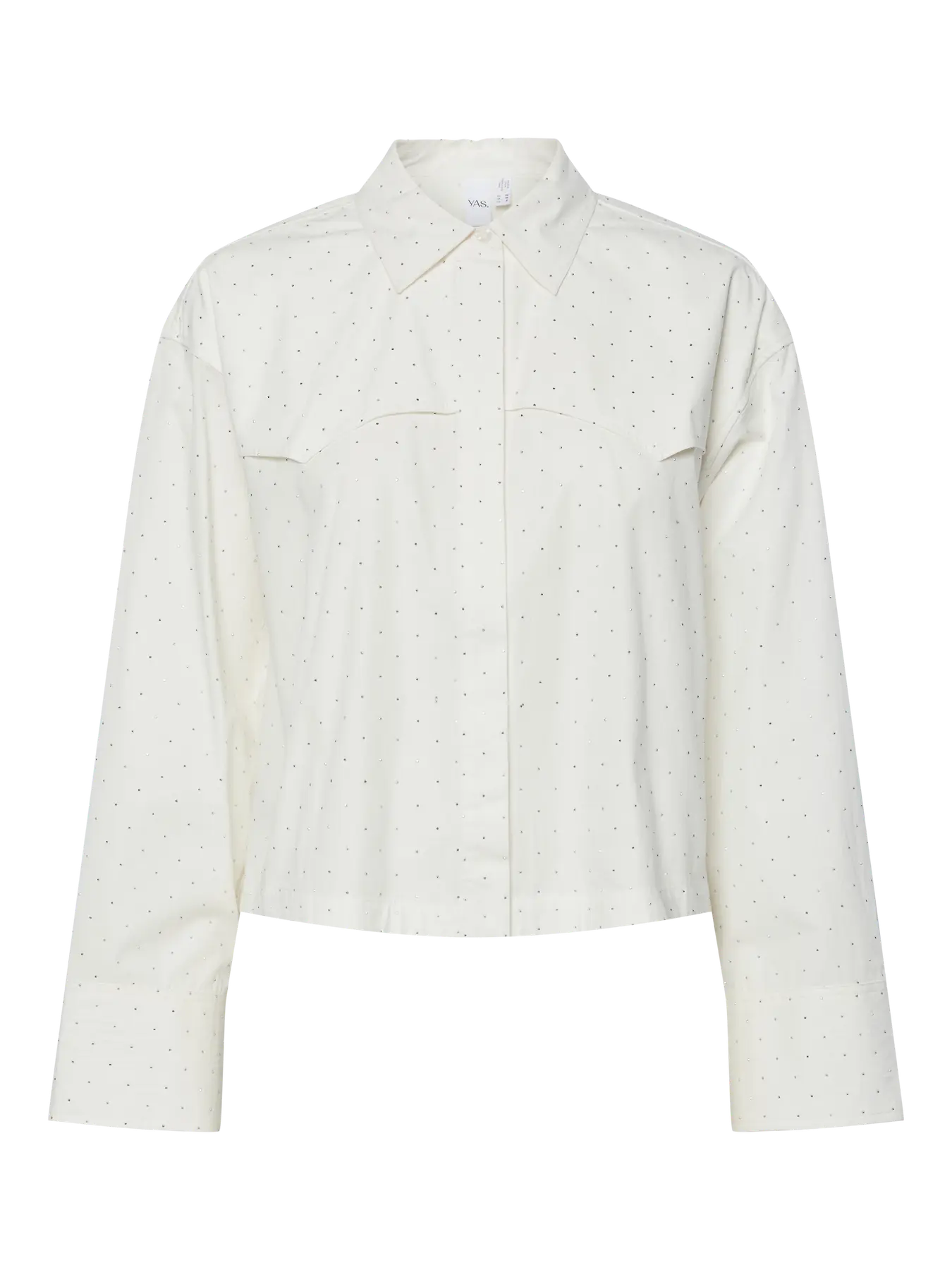 Yasciru ls short studded shirt - star white
