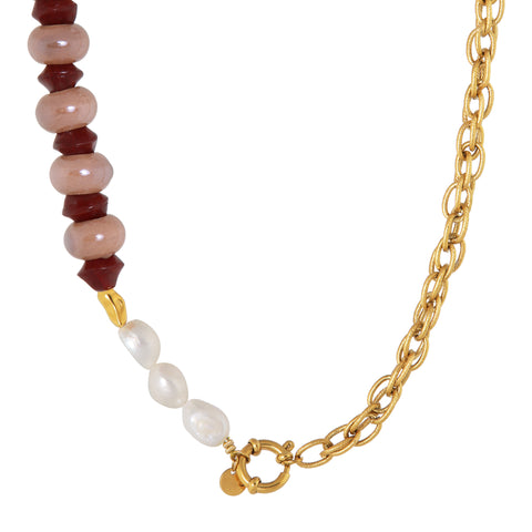 Maple necklace gold