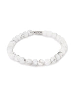 Marble white bracelet silver