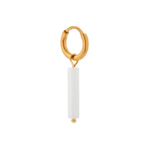 Single Michelangelo hoop gold