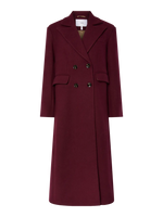 Yasroyla ls wool blend long coat - port royale