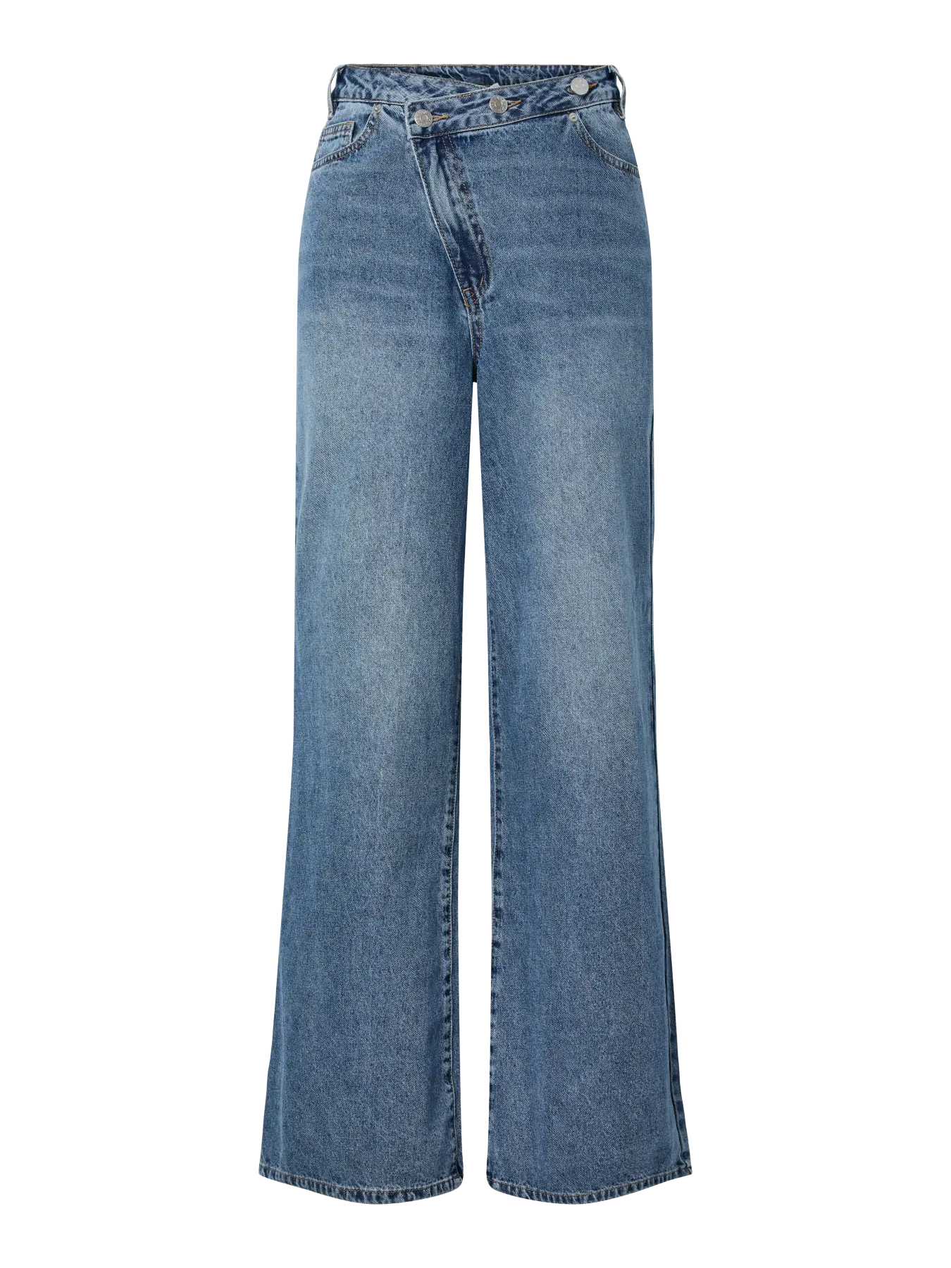 Yasuva hw wide jeans s. - medium blue denim