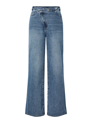 Yasuva hw wide jeans s. - medium blue denim